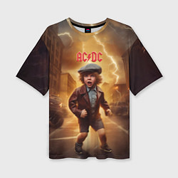 Женская футболка оверсайз ACDC boy