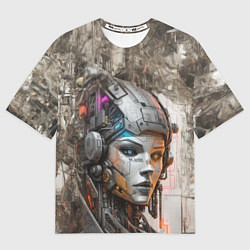 Футболка оверсайз женская Системный андроид, цвет: 3D-принт