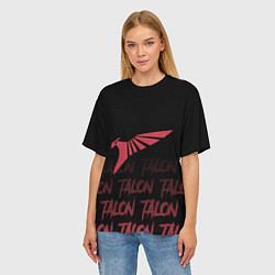 Футболка оверсайз женская Talon style, цвет: 3D-принт — фото 2