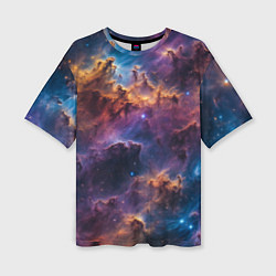 Женская футболка оверсайз Космическая туманность