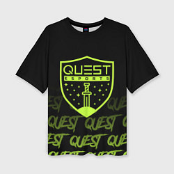 Женская футболка оверсайз Quest esports