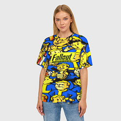 Футболка оверсайз женская Fallout logo game, цвет: 3D-принт — фото 2