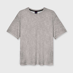 Женская футболка оверсайз Текстура серо-бежевый однотонный