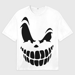 Женская футболка оверсайз The ghost is smiling