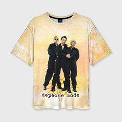 Женская футболка оверсайз Depeche Mode - Universe band