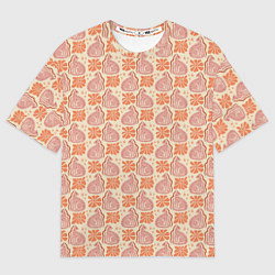 Женская футболка оверсайз Тигрица со змейкой