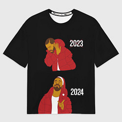 Женская футболка оверсайз Дрейк 2023-2024