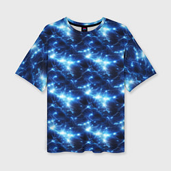 Женская футболка оверсайз Cosmic neon boom