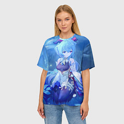 Футболка оверсайз женская Genshin Impact Гань Yu, цвет: 3D-принт — фото 2