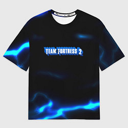 Женская футболка оверсайз Team Fortress storm electo