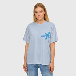 Футболка оверсайз женская Пятно, цвет: 3D-принт — фото 2