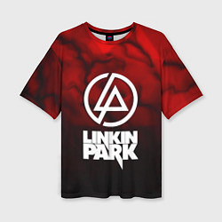 Футболка оверсайз женская Linkin park strom честер, цвет: 3D-принт