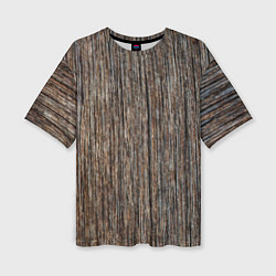 Женская футболка оверсайз Текстура ствола дерева