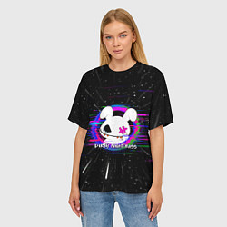 Футболка оверсайз женская Bunnyy, цвет: 3D-принт — фото 2