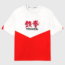 Футболка оверсайз женская Tekken текстура файтинг япония, цвет: 3D-принт