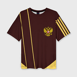 Женская футболка оверсайз Россия спорт стиль ссср