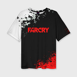 Женская футболка оверсайз Farcry текстура краски