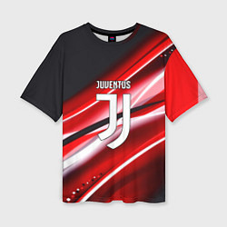 Женская футболка оверсайз Juventus geometry sport line