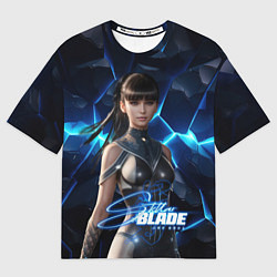 Женская футболка оверсайз Stellar Blade Eve ледяная стена