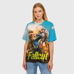 Футболка оверсайз женская Fallout all, цвет: 3D-принт — фото 2
