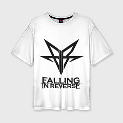 Женская футболка оверсайз Falling in Reverse band logo