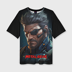 Футболка оверсайз женская Веном Снейк из игры Metal gear, цвет: 3D-принт