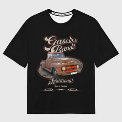 Футболка оверсайз женская Хот-род в стиле rat Gasoline Bandit, цвет: 3D-принт