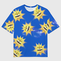 Женская футболка оверсайз Soul eater-солнце