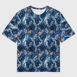 Футболка оверсайз женская Лесной волк, цвет: 3D-принт