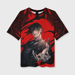 Футболка оверсайз женская Темный дворецкий Себастьян, цвет: 3D-принт