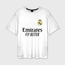 Футболка оверсайз женская Модрич Реал Мадрид форма 2425, цвет: 3D-принт