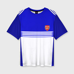 Женская футболка оверсайз Arsenal fc sport geometry