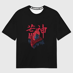 Женская футболка оверсайз Aragami logo ninja