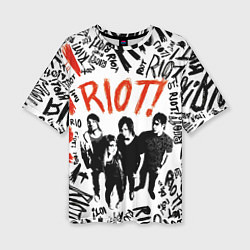 Футболка оверсайз женская Paramore - riot, цвет: 3D-принт