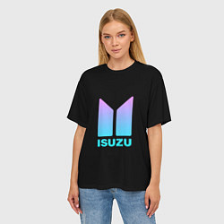 Футболка оверсайз женская Isuzu neon steel, цвет: 3D-принт — фото 2