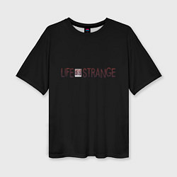 Женская футболка оверсайз Life is strange logo