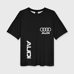 Женская футболка оверсайз AUDI sport white