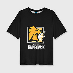 Женская футболка оверсайз Радуга 6 онлайн гейм