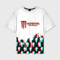 Футболка оверсайз женская Billie Eilish x Monster energy, цвет: 3D-принт
