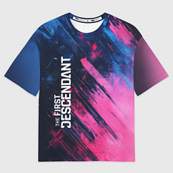 Футболка оверсайз женская The First Descendant - Texture, цвет: 3D-принт