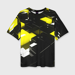 Футболка оверсайз женская Абстракция обман зрения, цвет: 3D-принт