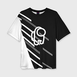 Футболка оверсайз женская Among us pattern sport, цвет: 3D-принт