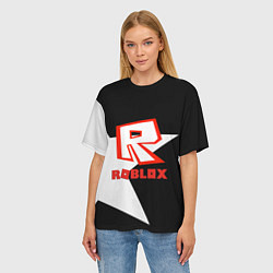 Футболка оверсайз женская Roblox star, цвет: 3D-принт — фото 2