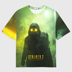 Женская футболка оверсайз Stalker 2 ядовитый дым