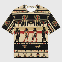 Женская футболка оверсайз Египет этника