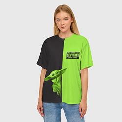 Футболка оверсайз женская Child Grogu, цвет: 3D-принт — фото 2