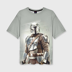 Футболка оверсайз женская The Mandalorian - Din Djarin, цвет: 3D-принт