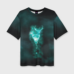 Футболка оверсайз женская  Patronus deer, цвет: 3D-принт