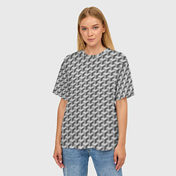 Футболка оверсайз женская Куб на кубе, цвет: 3D-принт — фото 2