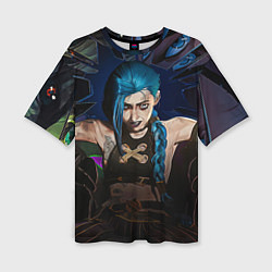 Футболка оверсайз женская Unhappy Jinx, цвет: 3D-принт